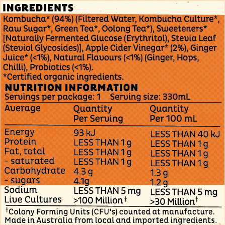ginger-beer 330ml product label