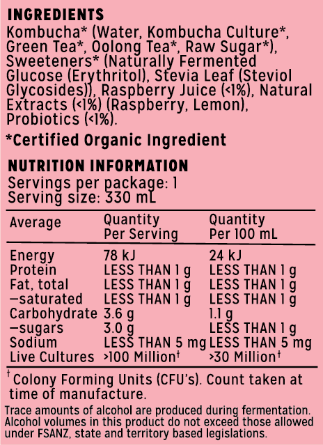 raspberry-lemon 330ml product label